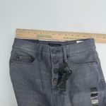 Banana Republic  High Rise Skinny Button Fly Gray Jeans Women Size 25 Photo 5