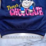 1970s Vintage Peanuts Lucy 'When All Else Fails, There's Chocolate' Crewneck Blue Size L Photo 5