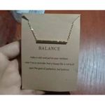 Boutique NEW Balance Bar Necklace Gold Minimalist Pendant Delicate Chain Jewelry Gift Photo 7