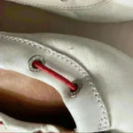 Hunter  Dominica White Leather Flats Pull Tie 8 Photo 5