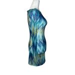 Missoni Long Sleeve Dress in Blue & Green 36 Womens Cover Up Tunic Top Photo 6