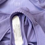 Aerie NWT  Solar Violet Crinkle Ring Bandeau
Cheeky One Piece Swimsuit Large Photo 6