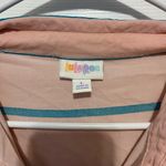 LuLaRoe  Amy Striped Coral Button Down in large Photo 2