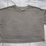 All In Motion  Gray Activewear Cropped Top Size Medium Photo 0