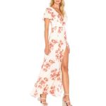 Privacy Please  Cream "Rebecca" Floral Casual Maxi Dress Size Small Photo 1