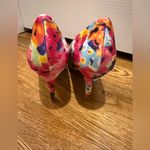 Madden Girl Pink and Blue Peep-Toe Heels size 9 Photo 4