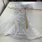 MINKPINK  Dress Womens X Small White Jessey Wrap‎ Midi Open Back Cotton Photo 8