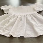 American Eagle Outfitters off the shoulder peplum white crop top size S Photo 3