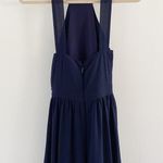 Lulus Lulu’s Air of Romance Navy Chiffon Maxi Dress Photo 3