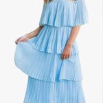 Off The Shoulder Ruffles Midi Dress Photo 1