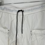 FP Movement Free People White Track Pants Cargo Pockets Zipper Ankle Drawstring Size L Photo 4