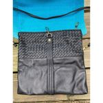 Steve Madden  fold over purse black gold Photo 3