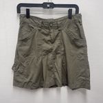 The North Face  Skirt Women's Size 4 Olive Green Cargo Pleated Side Pocket Knee Photo 1