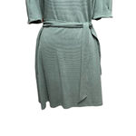 Anthropologie  Current Air Dress Puff Sleeve Tie Waist Pullover Green Size‎ Large Photo 2