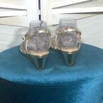 Nina NY Golden Rhinestones Strappy Wedge Sandals Size 9 Photo 2