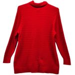 Lands' End  Cable Knit Turtleneck Sweater Red 2X Photo 1