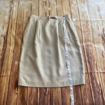 Amanda Smith Women's Vintage Pleated Straight Skirt Beige Size 16 Photo 3