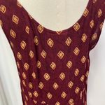 Vintage Rabbit Rabbit‎ Rabbit Rayon Slip Dress Womens M USA Made Maroon Gold Purple Size M Photo 9
