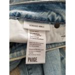 Paige  Verdugo Ankle Jeans Mid/Low Rise Distressed Light Vintage Wash Blue 25 Photo 9