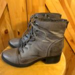 Maurice's  Gray Brenda Lace Up Combat Boots Size 8.5 Photo 0