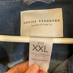 Social Standard by Sanctuary Denim Jacket Dark Blue Fitted Jacket. Size XXL Photo 4