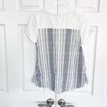 Anthropologie Little Yellow Button  Contrasting Cinched Short Sleeve Shirt Photo 4