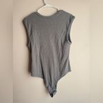 Universal Threads Universal Thread Gray V-Neck Bodysuit Size Large Photo 6