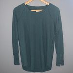 Chaser teal ribbed thermal long sleeve top Photo 4
