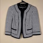 White House | Black Market Women’s Houndstooth Black White 7/8 Sleeve Blazer Photo 0