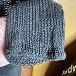 Wooden Ships  Charcoal Gray Black Open Knit Sweater Cardigan Size Small Medium Photo 5