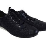 Taryn Rose SILVA Womens Black Leopard Sneakers Size 6.5 Photo 0