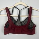 Aerie  Grey/Burgundy Layered Light-Support Mesh Sports Bra Size medium Photo 2