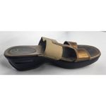 Cole Haan  Bronze‎ Wedge Sandals Nike Air Comfort Slides Size 8 Photo 6