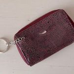 Tusk Wear NWOT TUSK genuine leather burgundy pebbled mini wallet / coin pouch Photo 0