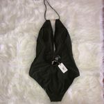 Ted Baker NWT Olive Green Halter Swimsuit Photo 4