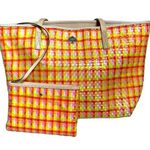 Kate Spade Jelly Grove Woven Tote Bag with Coin Pouch Photo 0