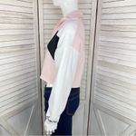Hollister  Color Block 1/4 Zip Cropped Sweatshirt Pink Black White XS Photo 1