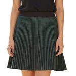 Ann Taylor  Black and Green Textured Knit Skirt‎ NWT $89 Size XSP Photo 0