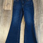 American Eagle Outfitters Super High Rise Flare Dark Wash Jeans Size 6 Photo 0
