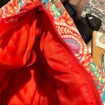 Vera Bradley 🔵 SALE 3/$25 PAISLEY PINK BLUE QUILTED ZIPPERED SHOULDER BAG Photo 6