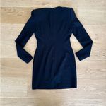 NBD - Vani Long Sleeve Midi Dress in Black and Silver Photo 4