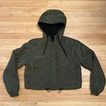 Full Tilt sherpa-lined cropped bomber jacket Photo 0