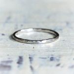 Handmade dainty sterling silver stacking ring Photo 0
