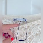 ZARA  Crochet Wide Leg Flared Pants‎ NWOT Small Photo 6