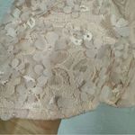 Badgley Mischka  Pink Floral Appliqué Short Sleeve Blouse Womens XXL Coquette Top Photo 1