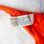 New! Set! Zulu & Zephyr Free People Tie Curve Brief Bikini, size 6‎ Orange Photo 5