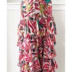 Tunique Tiered Maxi Skirt, Size L Red Size L Photo 2