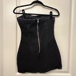 Pretty Little Thing  Black Strapless Denim Mini Dress Photo 3