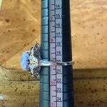 Utah Tiffany Stone Red Garnet Sterling Silver Cocktail Ring Size 9 Purple Photo 7