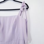 Dessy Collection Vivian Diamond Fit & Flare Long Gown Slit Bridesmaid Wedding Purple Size 10 Photo 10